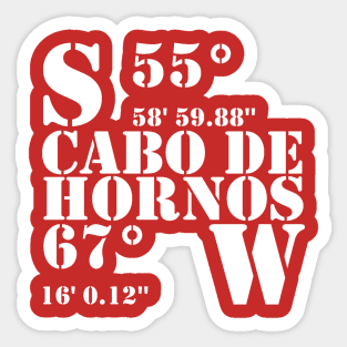 Cabo De Hornos Sticker